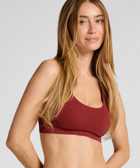Dianne Scoop Bralette, Red