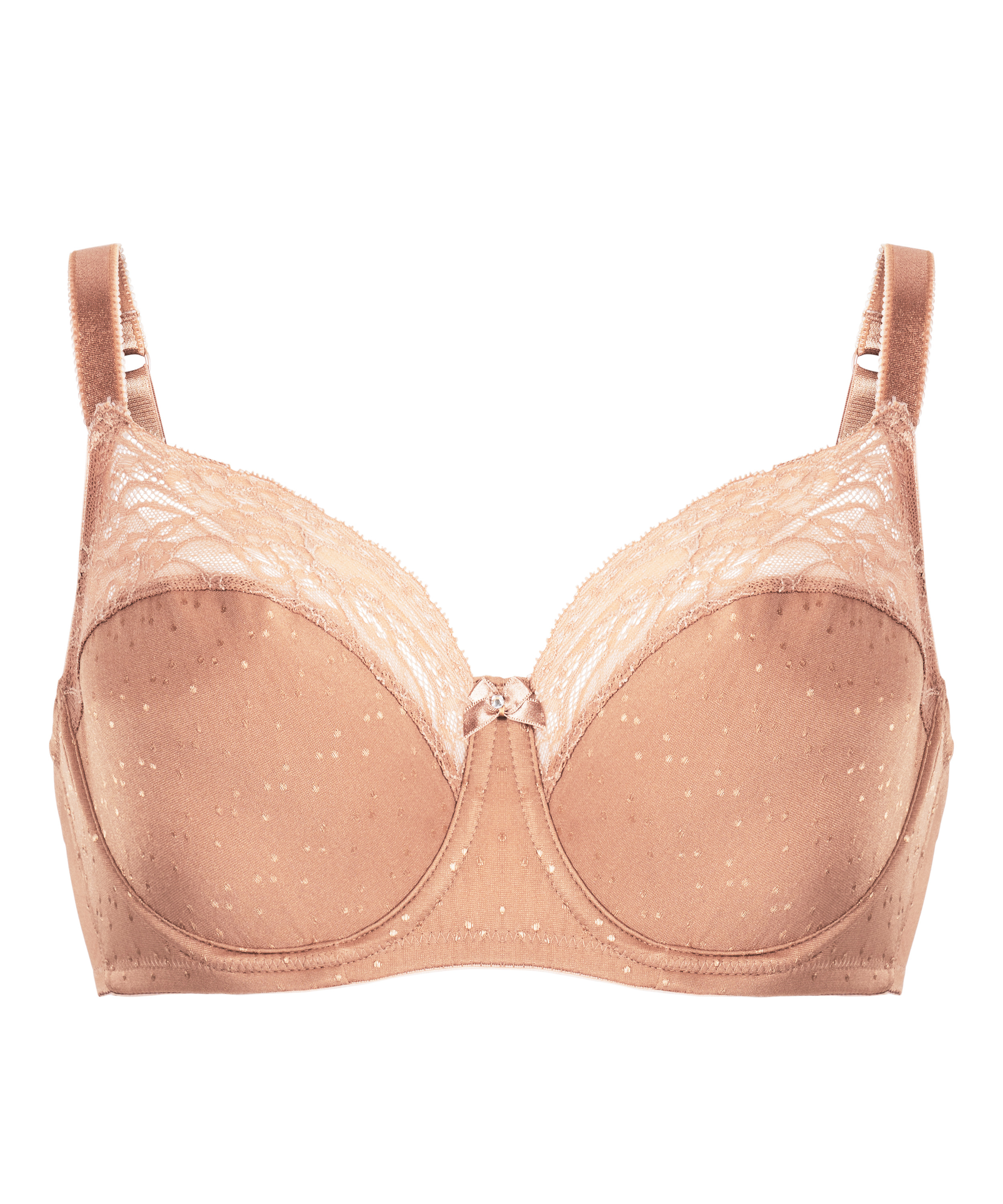 Sophie Non-Padded Underwired Bra, Brown, main