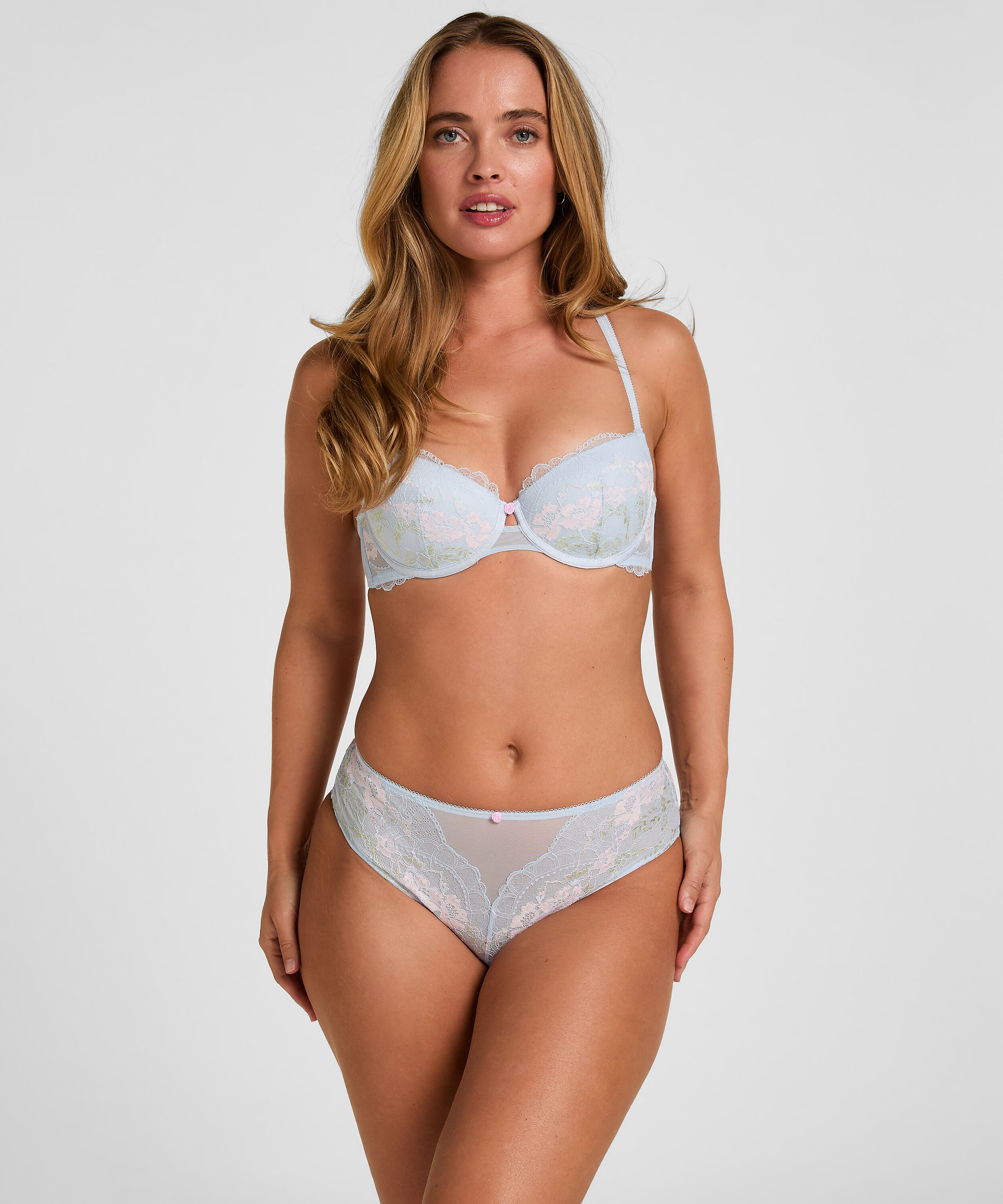 Miri Padded Underwired Bra, Blue