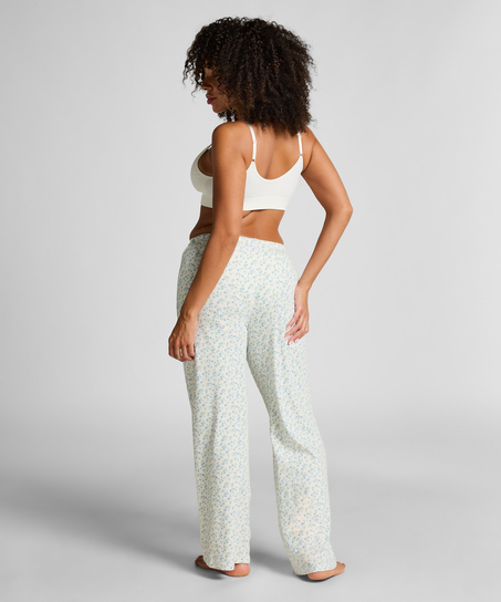Florecita Pyjama Pants, White