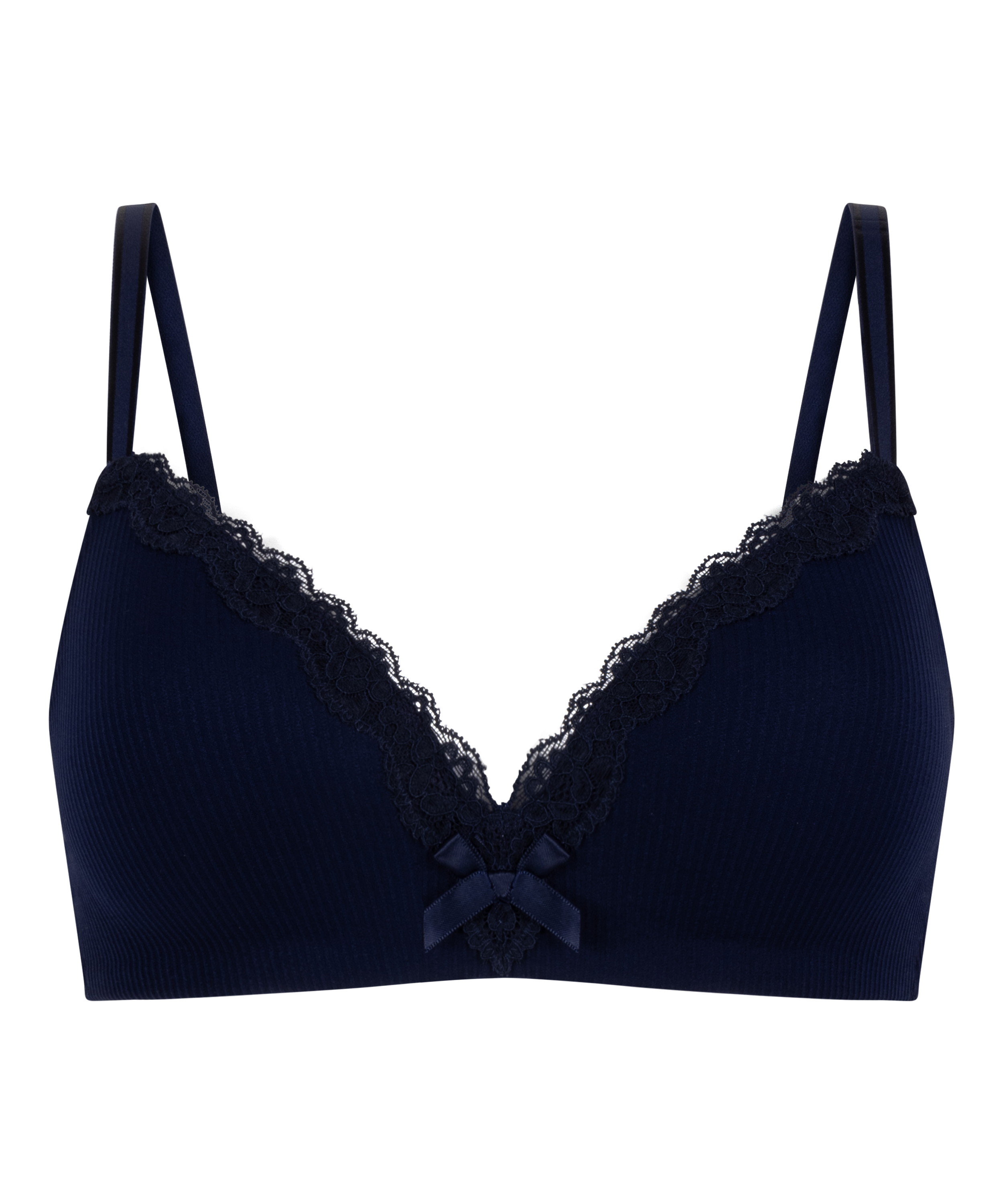 Lola Padded Non-Wired Bra, Blue, main