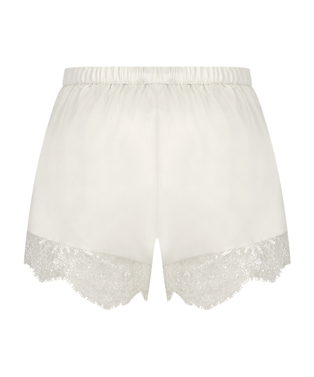 Camille Satin Short, White
