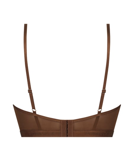 Honey Non-Padded Longline Underwired Bra, Brown