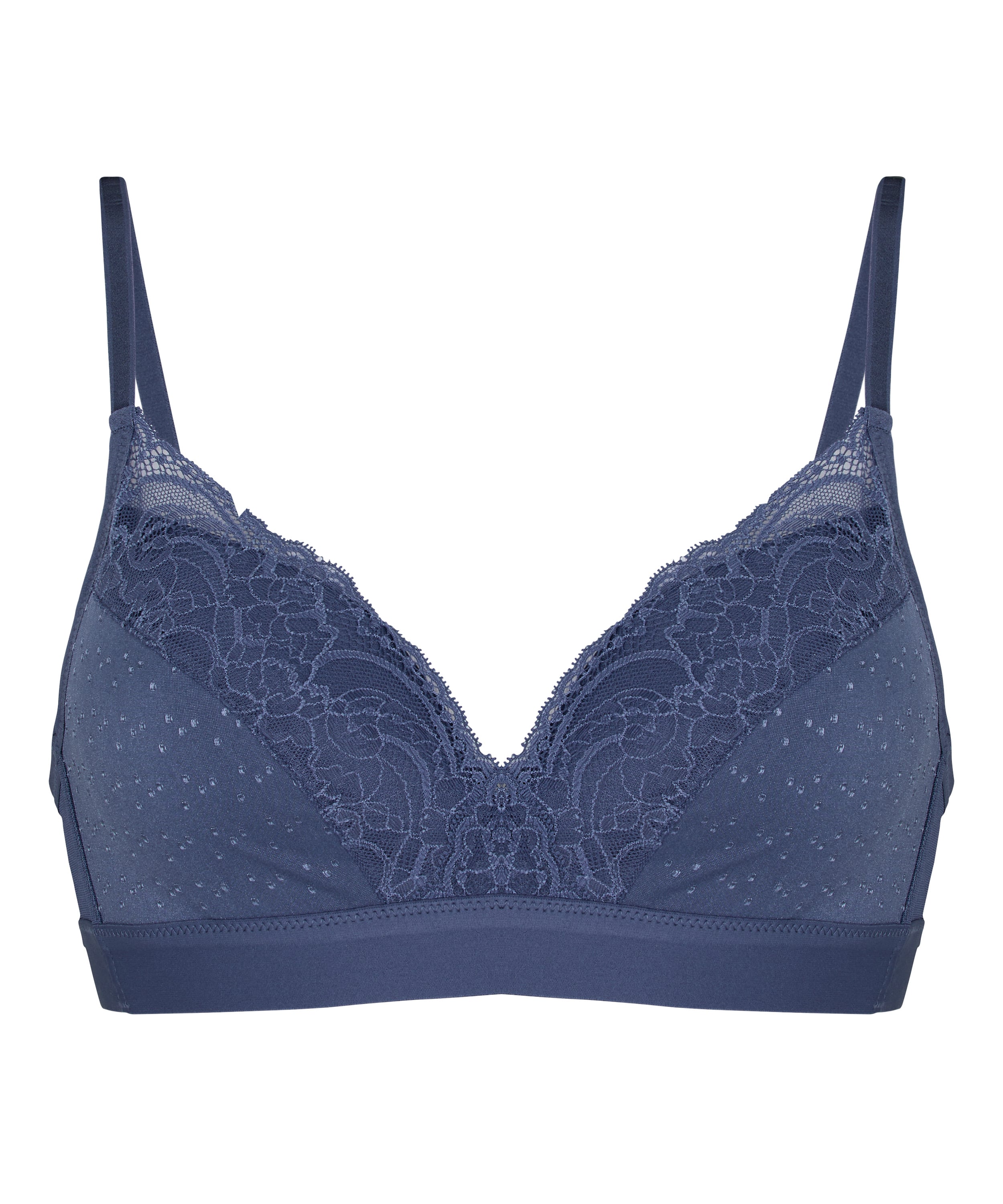 Sophie Padded Non-Underwired Bra, Blue, main