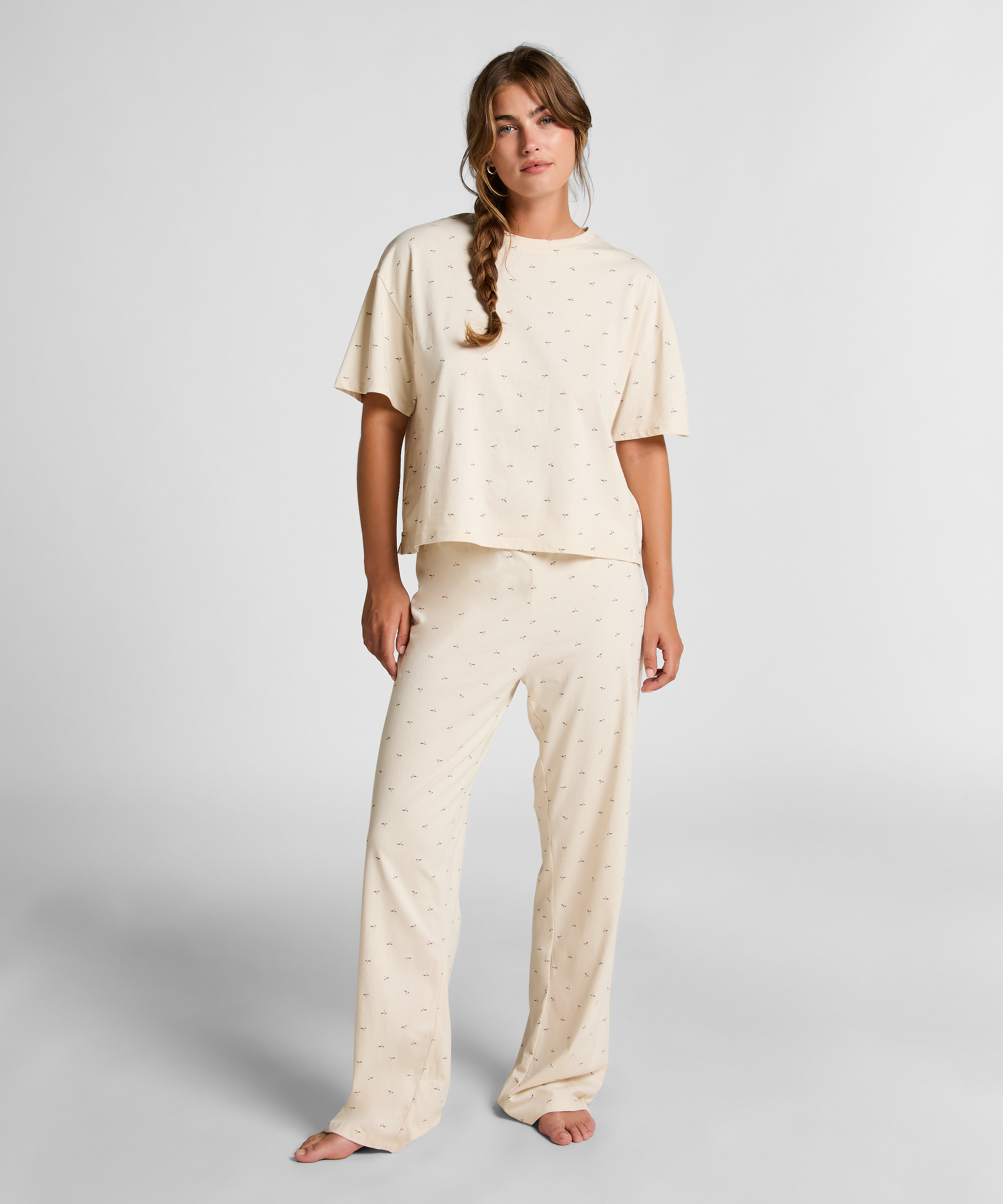 Pyjama Set, White, main
