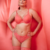 Arabella Padded Push-Up Underwired Bra, Pink