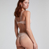 Valencia Brazilian Shorts, Beige