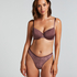 Lea Padded Underwired Bra, Brown