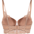 Laila Padded Underwired Longline Bra, Brown