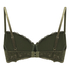 Marine Padded Underwired Bra, Green