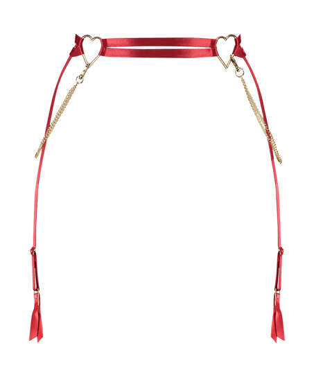 Private Heart suspender, Red
