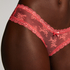 V-shaped Brazilian knickers mesh, Pink