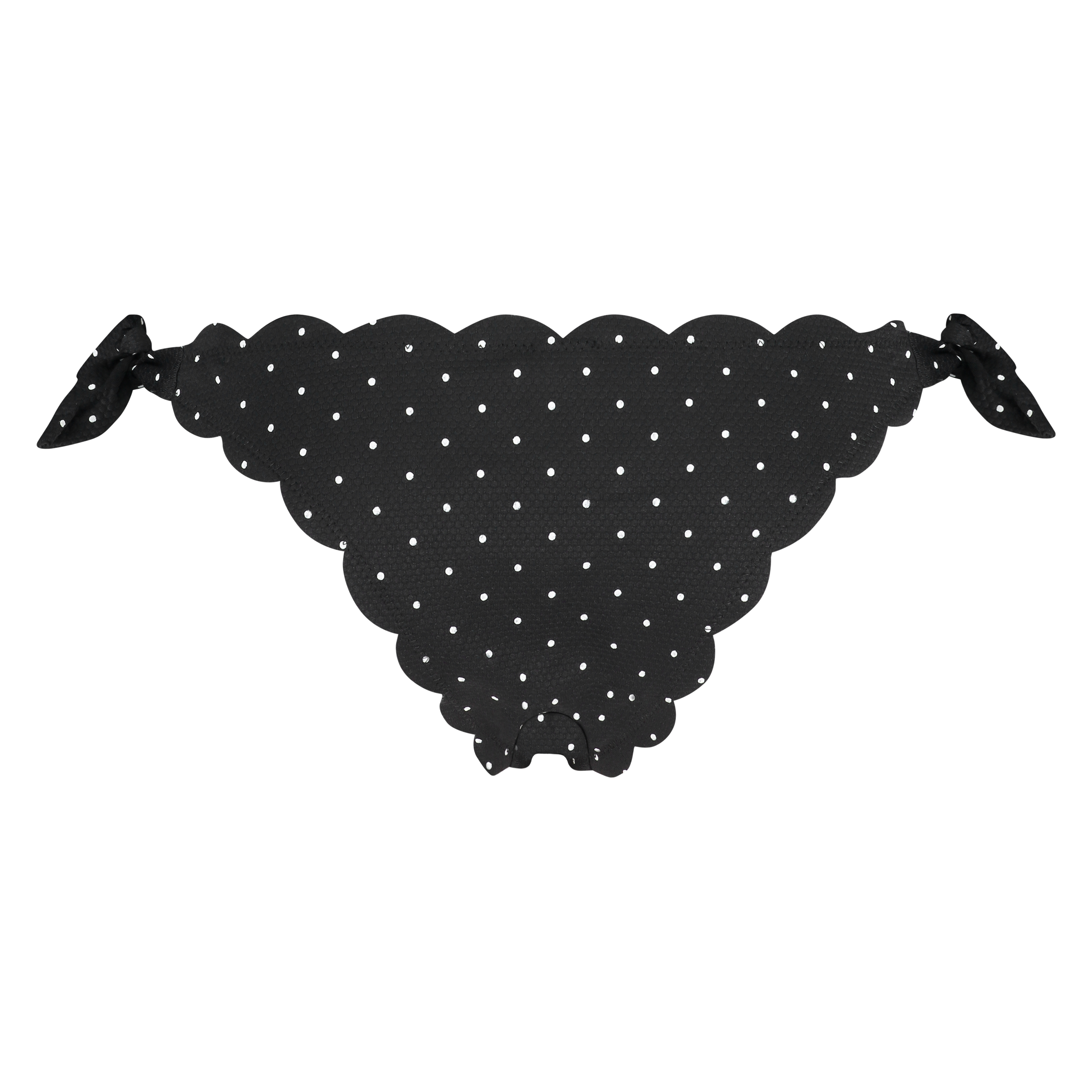 Scallop Goddess Brazilian bikini bottom, Black, main