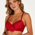 Harriet Padded Longline Underwired Bra, Red