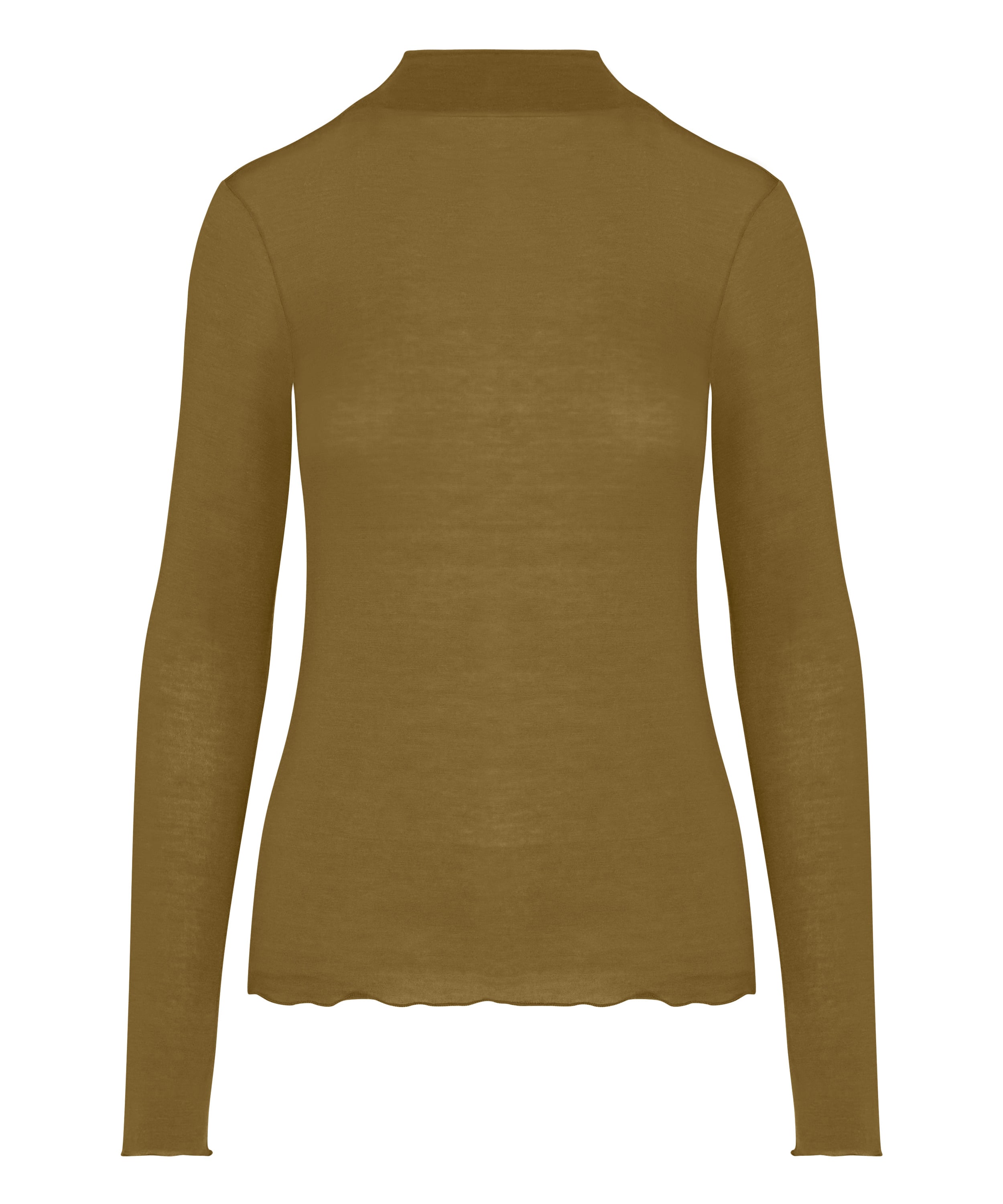 super soft Turtleneck shirt with Cashmere, Brown, main