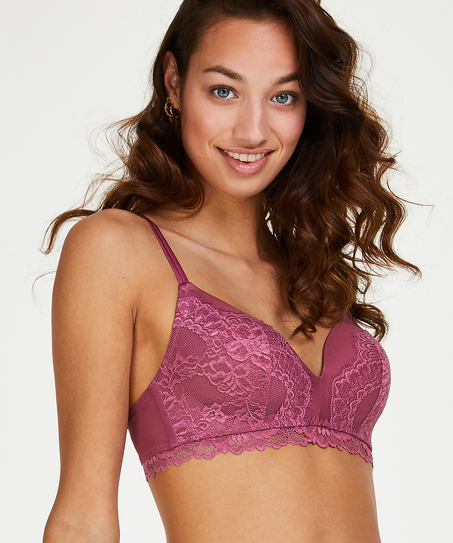 Yvonne padded non-underwired bra, Red