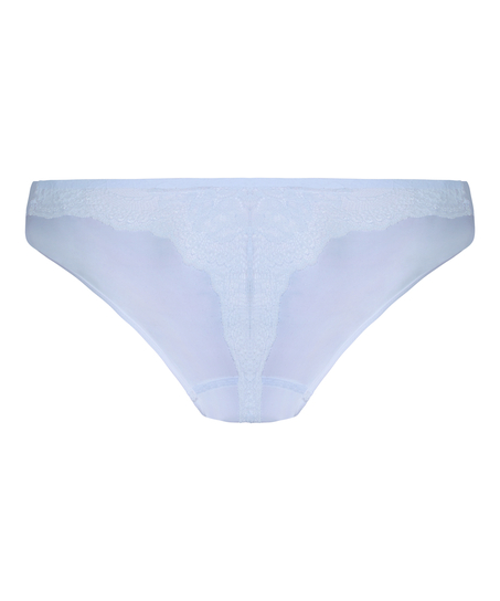 Lace Back Invisible Thong, Purple