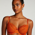 Marine Non-Padded Underwired Bra, Orange