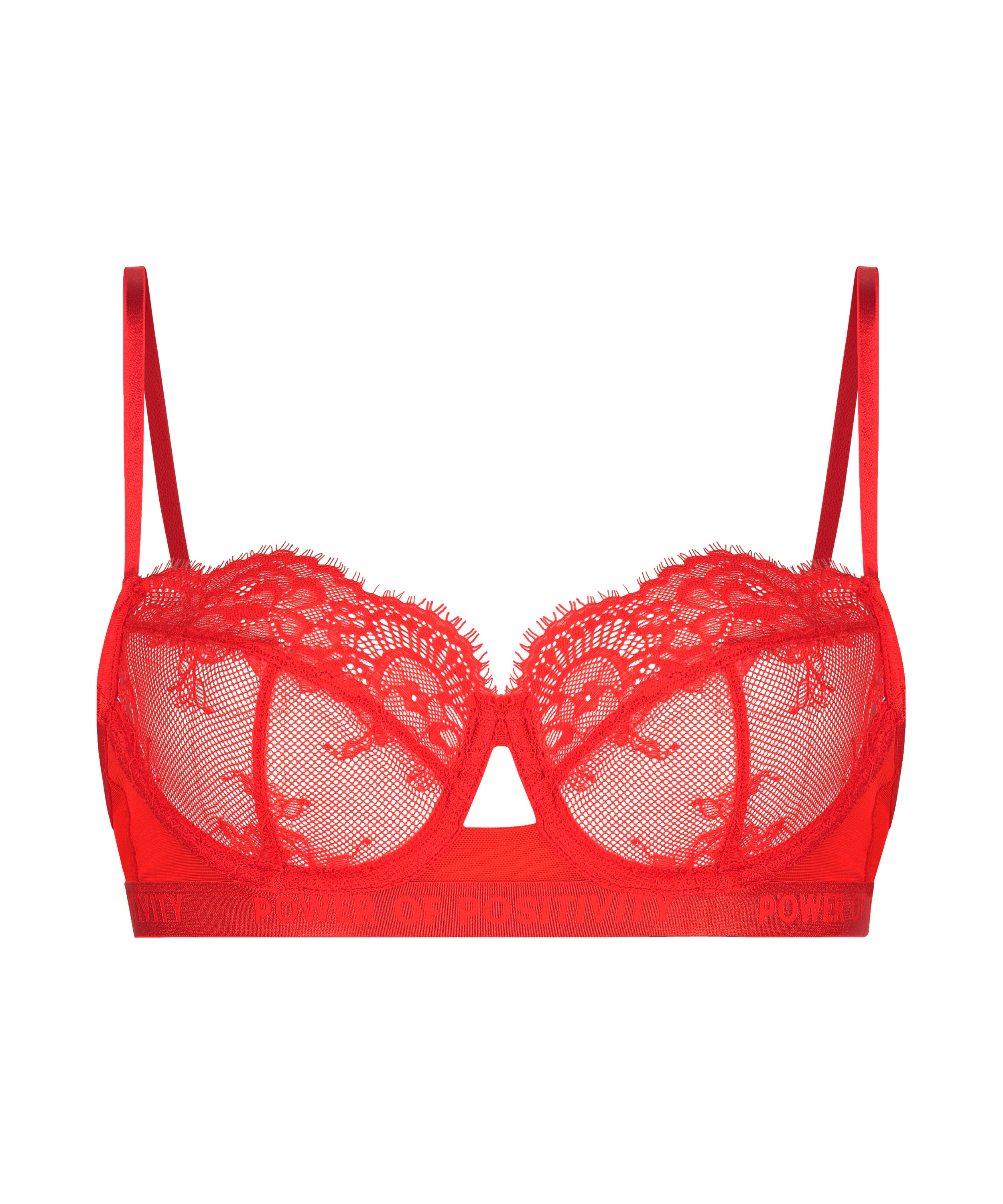 Honey Non-Padded Underwired Bra, Red, main
