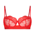Honey Non-Padded Underwired Bra, Red