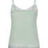 Velours Lace Cami Top, Green