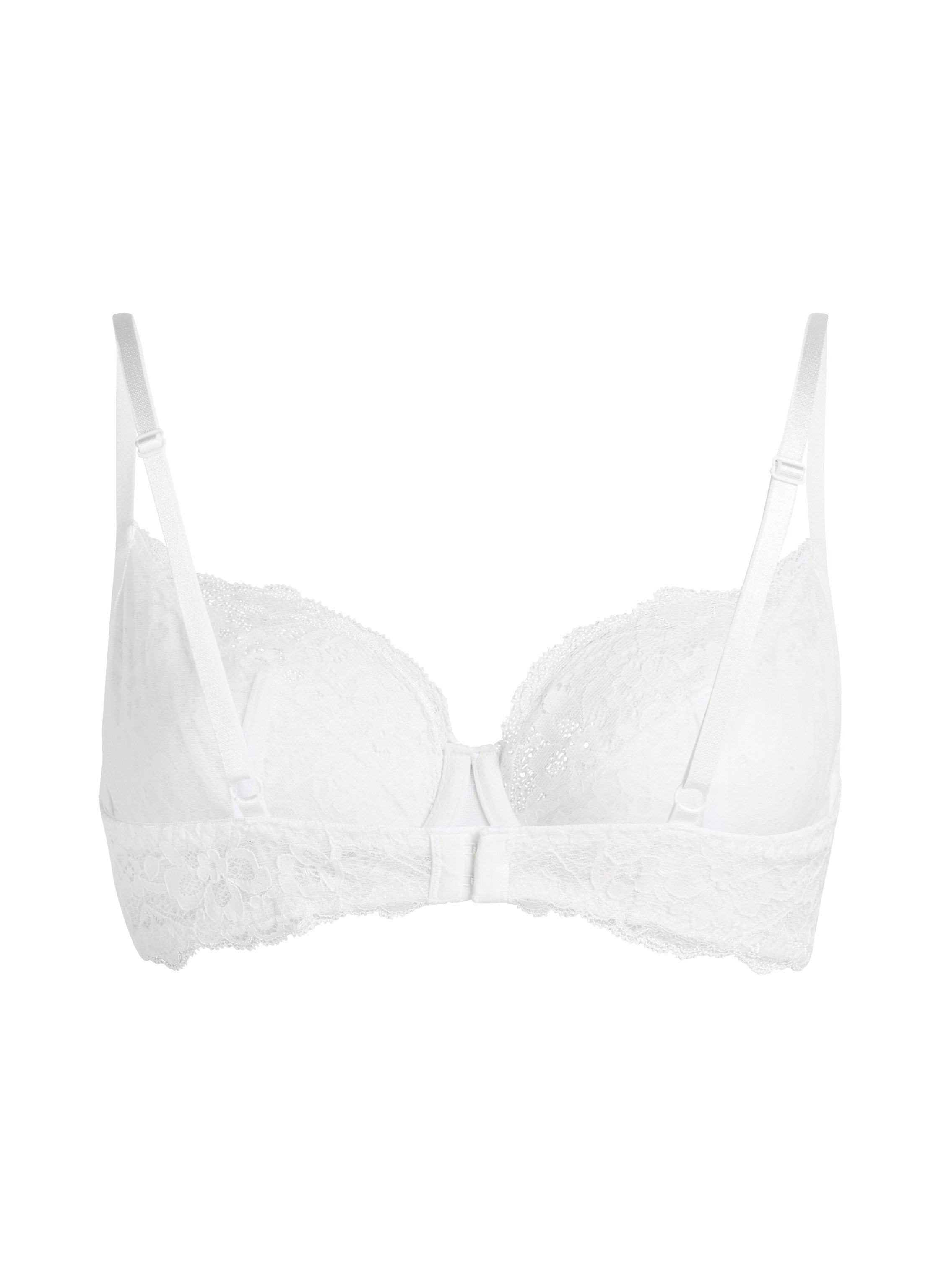 Marine Non-Padded Underwired Bra, White, main