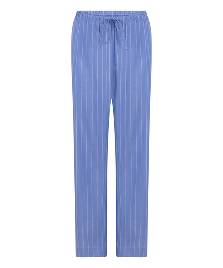 Pant Woven Cotton Stripe, Blue