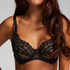 Daisy Non-Padded Underwired Bra, Black
