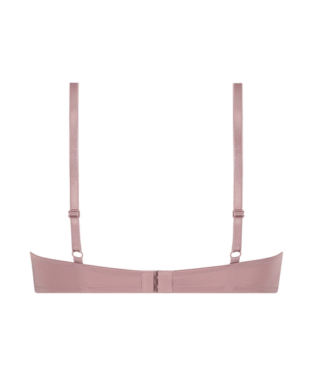 Plunge Padded Underwired Bra, Pink