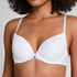 Plunge Padded Underwired Bra, White