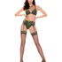 Stocking 15 Denier Fancy Lace Top, Green