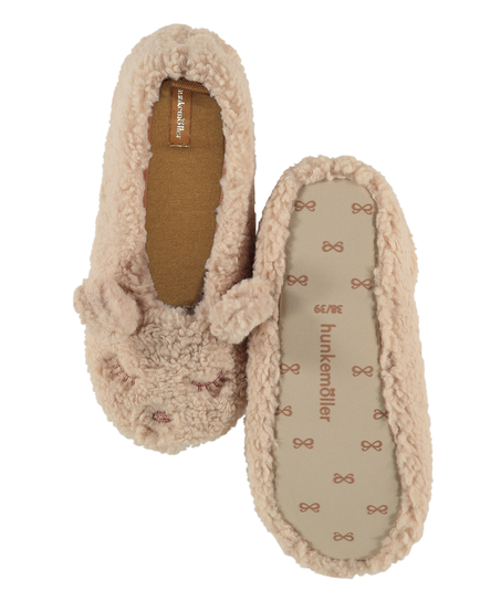 Ballerina slippers, Beige