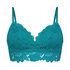 Shiloh Padded Longline Non-Underwired Bra, Blue