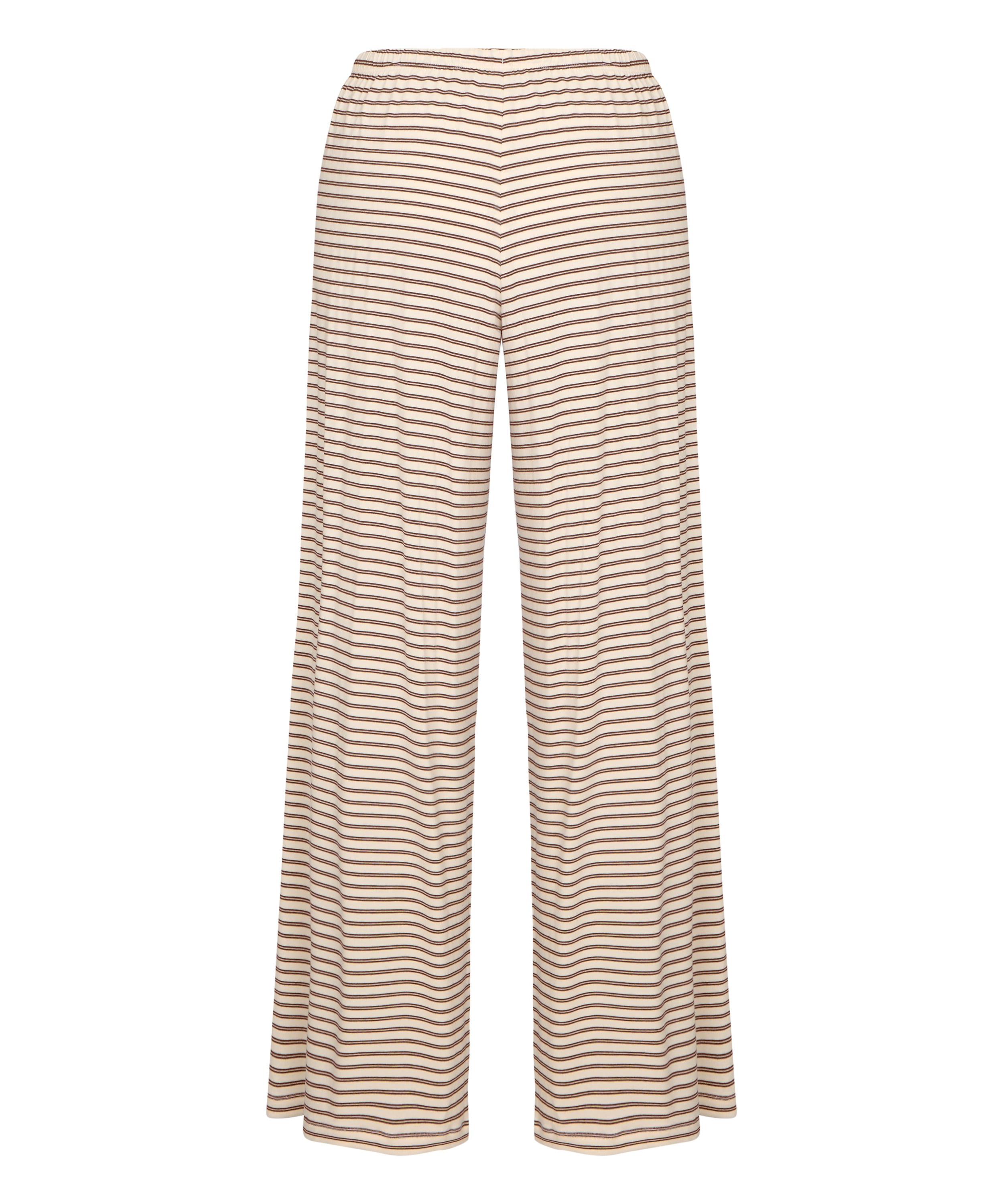 Striped Pyjama Pants, White, main