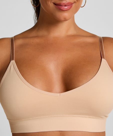 Dide Triangle Bralette, Beige