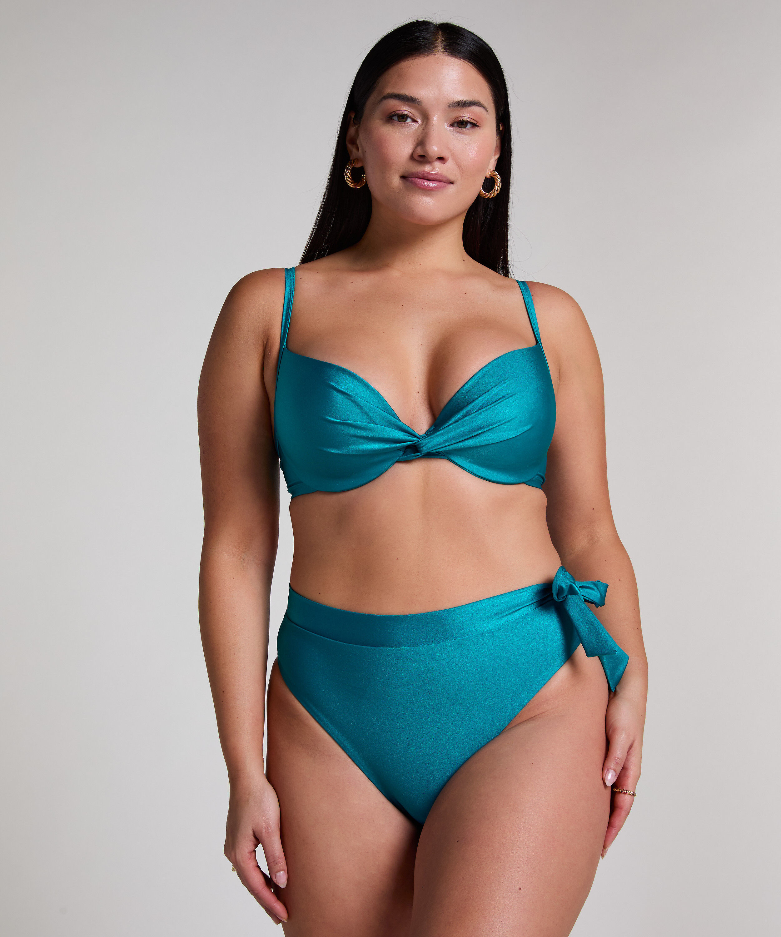 aqua blue bikini top