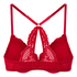 Whitney Padded Underwired Push-Up Bra, Red