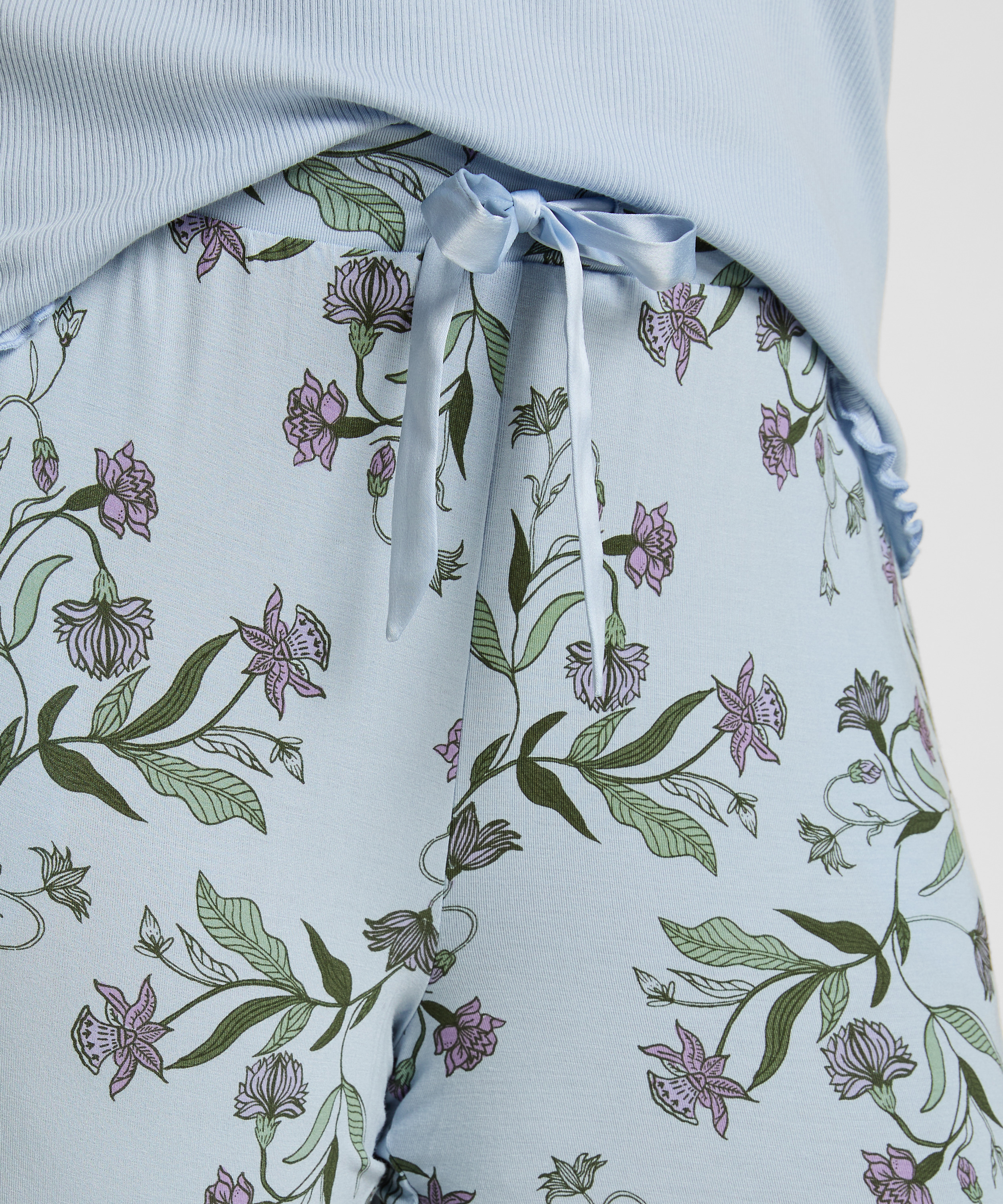 Jersey Pyjama Pants, Blue, main