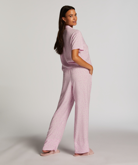 Springbreakers Woven Pyjama Bottoms, Pink