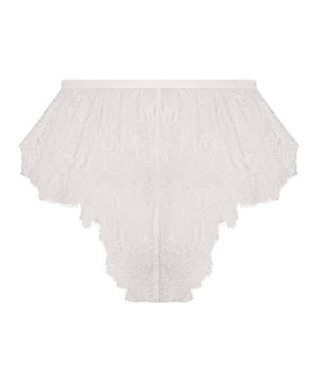 Lace Camille French Knicker, White