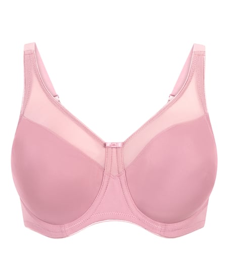 Nina Non-Padded Underwired Minimizer Bra, Pink