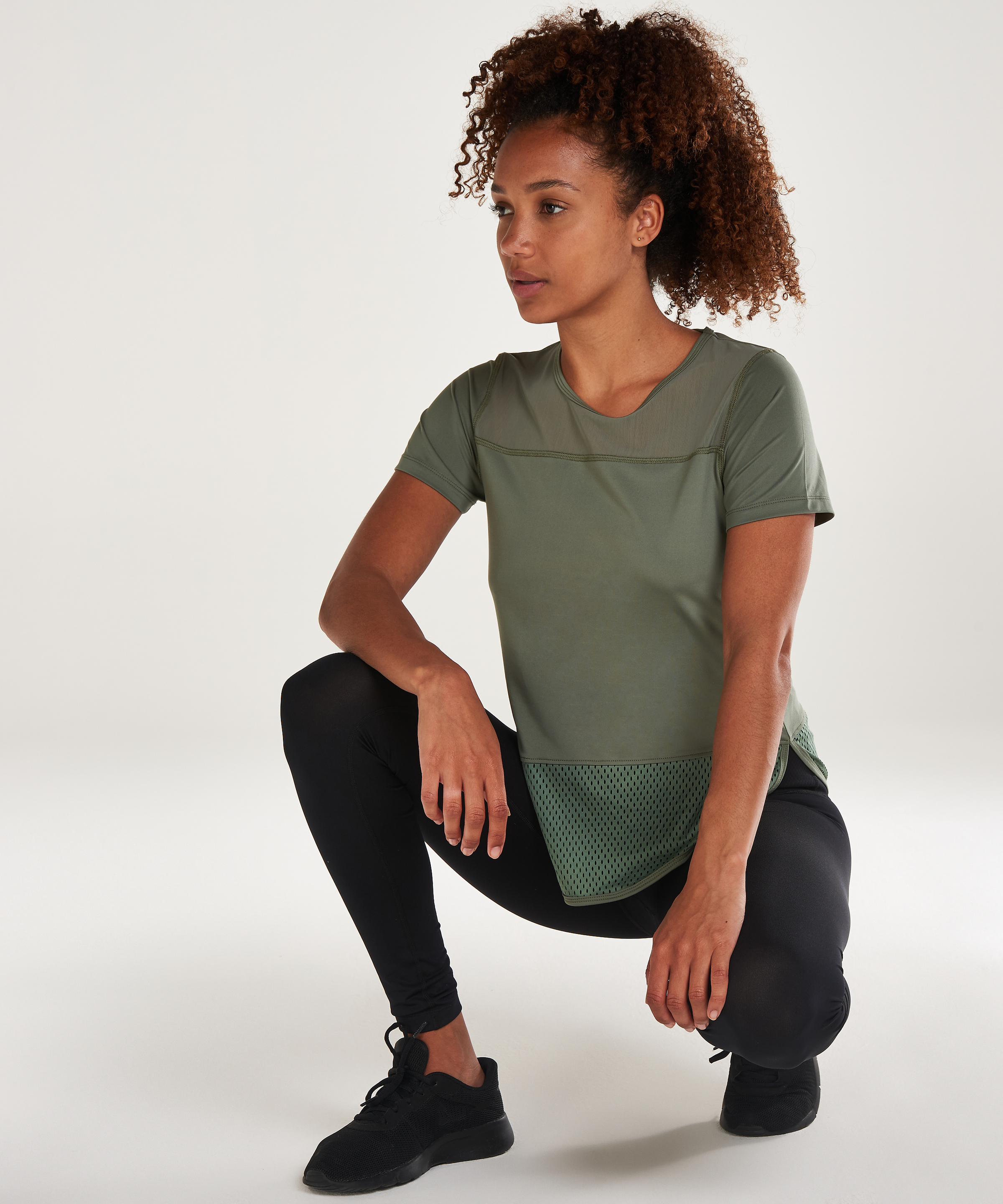 HKMX T-shirt Performance Mesh, Green, main