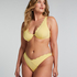 Scallop Non-Padded Underwired Bikini Top, Yellow