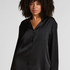 Satin Pinstripe Jacket, Black