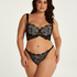 Elissa padded longline underwired bra Lucy Hale, Black