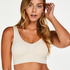 Seamless Crop Top, Beige