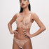 Sher Non-Padded Underwired Longline Bra, Pink