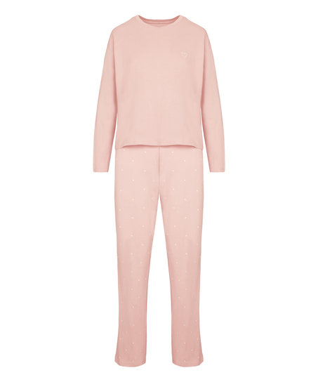 Pyjamaset Cotton Jersey, Pink
