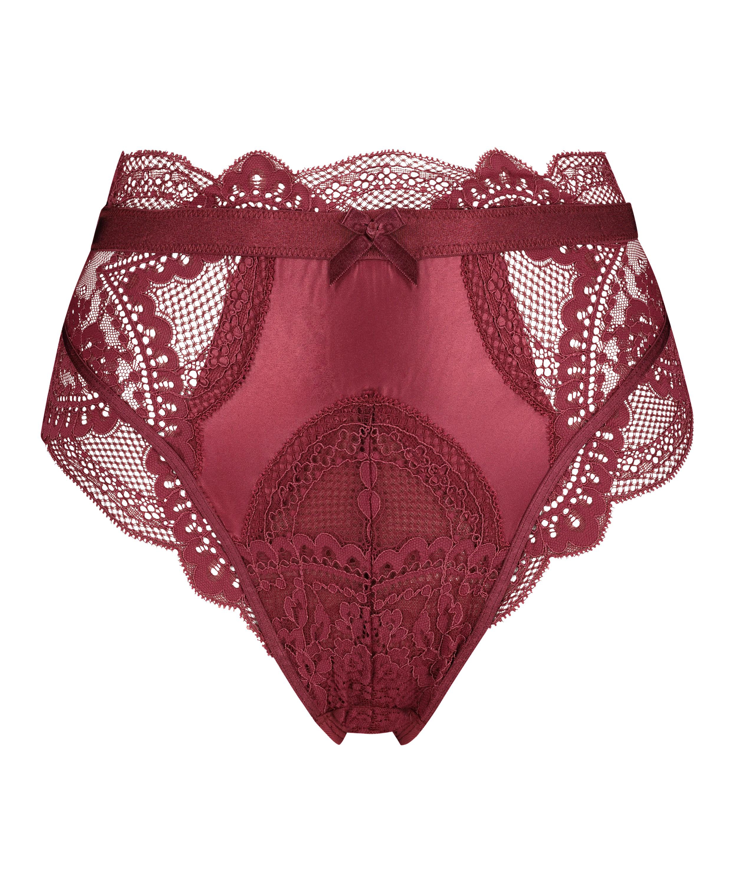 High Leg Thong Rebecca Mir, Red, main