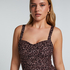 Leopard Swimsuit, Brown